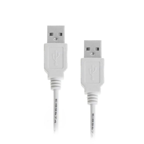 USB 2.0 A-Male to A-Male Data Transfer Cable | High-Speed USB Cord for PC, Laptops, External Hard Drives, and Peripherals - 3 FT