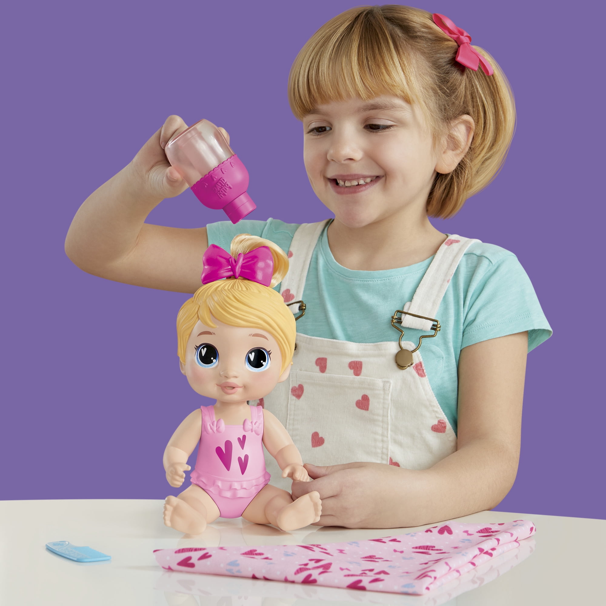 Baby Alive Shampoo Snuggle Harper Hugs Blonde Hair Water Baby Doll