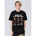 thumbnail image 1 of Graphic Playera, HombreThings I Do In My Spare TIme Funny Basketball Lover T-Shirt - 220g Cotton T-shirt, 10, 000 Links Tee For Adult, Men, Women, Teen, Teenager, Adolescent, YouthFather's Day, Moth, 1 of 6