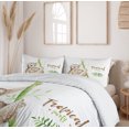 thumbnail image 5 of Ambesonne Sloth Duvet Cover Sets, Happy Family Boho Style, 2-Queen, Pale Brown Green, 5 of 6