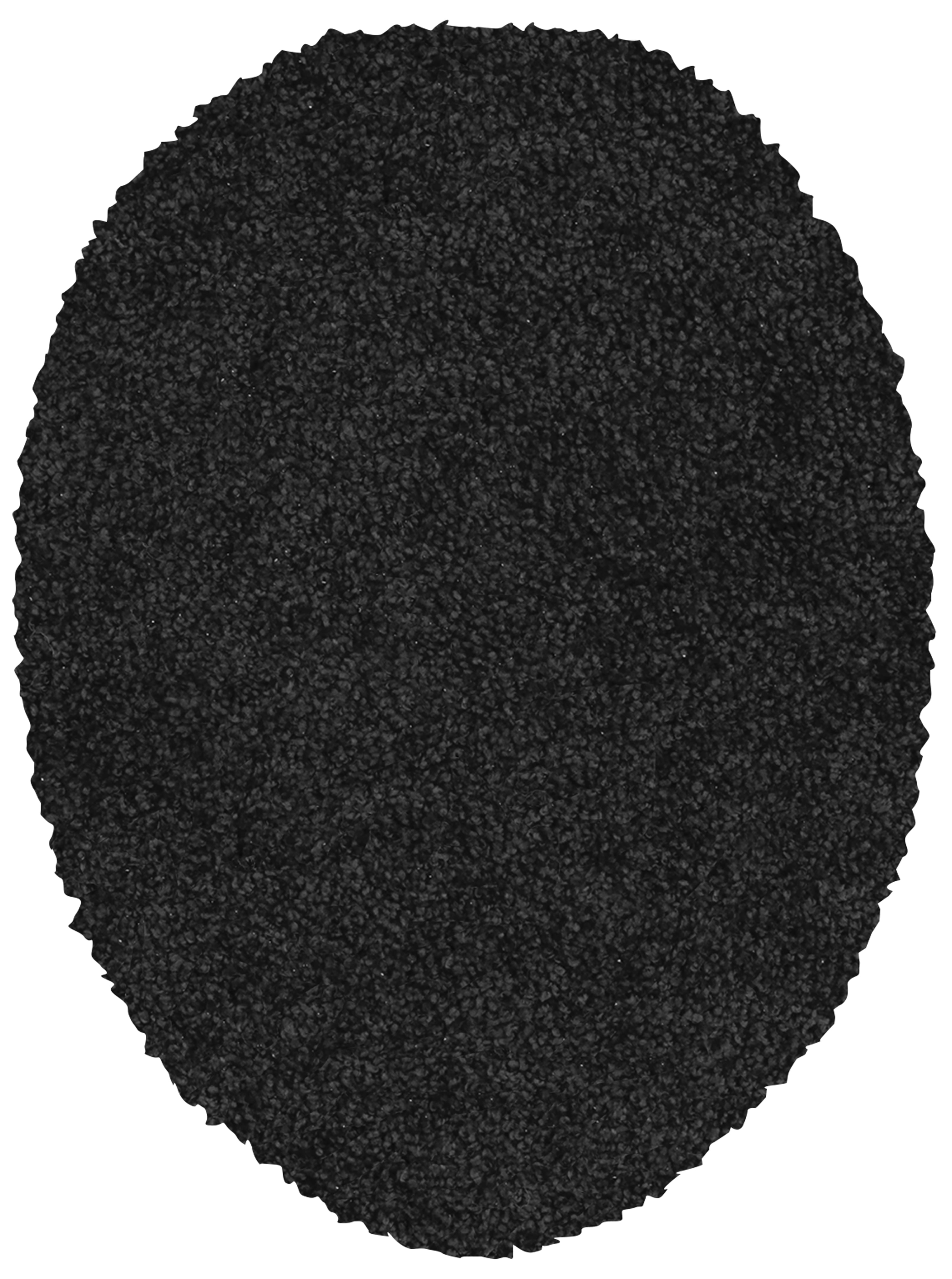 Mainstays Basic Bath Rug, Rich Black, Lid Cover
