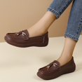 thumbnail image 4 of Willtoo Womens Wide Toe Loafers Slip On Comfort Platform Walking Shoes Casual Non Slip Flat Loafers for Daily Work Wear, 4 of 6