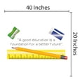 thumbnail image 3 of CLASSROOM - Kids Bedroom Study Room Wall Art Inspirational Lettering Quotes School Supplies Design Vinyl Wall Decal - School Classroom Ruler Pencil Eraser Sharpener Wall Decor Sticker 40" x 20", 3 of 3