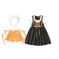thumbnail image 5 of XXWXYD Girls 𝖮ktoberfest Halloween Costum𝖾 Traditional German Bavarian Dirndl Dress with Maid Apron Outfit Par𝗍y 𝖢arnival Festival Wear Kids Children 3-12 Years Bavarian Gown German Trachten, 5 of 5