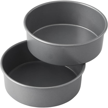 Wilton Treats Made Simple Non-Stick Cake Pan Set, Round, 6 in, 2-Count Layered Smash Cake