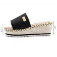thumbnail image 4 of Bellella Womens Wedges Sandals Espadrilles Platform Sandals Summer Beach Slip On Shoes Black Size 8, 4 of 8