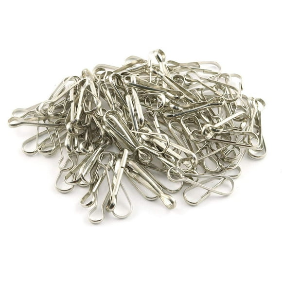 LQ Industrial Metal Spring Hook 100PCS 26mm/1Inch Metal Purse Zipper Pull Snap Clips Lanyard Hooks