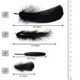 thumbnail image 5 of 400Pcs Black Assorted Feathers, 4 Styles Goose Feathers for DIY Crafts Dream Catchers Handmade Earring Wedding Holiday Home Activities Decorations, 5 of 6