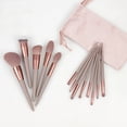 thumbnail image 2 of Juego de 13 pinceles de maquillaje verdes para las cuatro estaciones, súper suaves, de secado rápido, para rubor, sombras de ojos, herramientas de belleza, 2 of 6