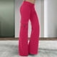 thumbnail image 2 of Pantalones de trabajo para mujer: pantalones harem casuales elásticos de cintura alta, estilo retro, tejido holgado, bolsillos, ideales para yoga y actividades al aire libre., 2 of 4