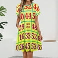 thumbnail image 2 of Best Play Bingo Dress Summer Street Style Dresses Female Short Sleeve Printed Sundress, 2 of 7