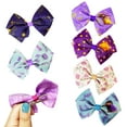thumbnail image 7 of Disney Wish Kids Hair Bows - Hair Accessories Set - 7 Pcs 4 Inch Bow Bundle - Hair Bows for Girls - Different print on each clip - Alligator Clip - Ages 3+, 7 of 7