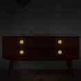 thumbnail image 6 of Peach Fluorescent Drawer Pulls: Round 4-Pack Glow-in-the-Dark Knobs for Cabinets, Wardrobes, and Dressers - Furniture Decor, Cupboard Handles, and Drawer Pulls with Screws, 6 of 6