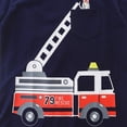 thumbnail image 5 of Kaprioy Toddler Boy Firetruck Outfit Fire Engine Print Short Sleeve Tee and Drawstring Shorts 2-Piece Set Toddler Boys Summer Clothes, 5 of 7