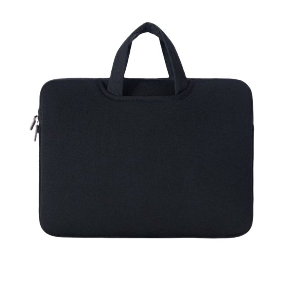 Black 11 Inch Laptop Bag For Tablet Tote Office Portable Sponge Bag, Protective Slim Padded Carrying Bag with Handle