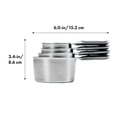 thumbnail image 2 of OXO Good Grips 4 Piece Stainless Steel Measuring Cups with Magnetic Snaps, 2 of 6