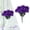 Dark Purple, variant on Yellow 7 Heads Artificial Carnation Flowers, Plastic Bouquet with Stems, Simulation Plant for Mothers Day, Wedding Decor, Home Centerpieces, Vase Arrangements for indoor Table and Living Room