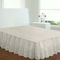 thumbnail image 3 of Fresh Ideas Ruffled Eyelet 14" Bed Skirt, California King, Ivory, 3 of 5