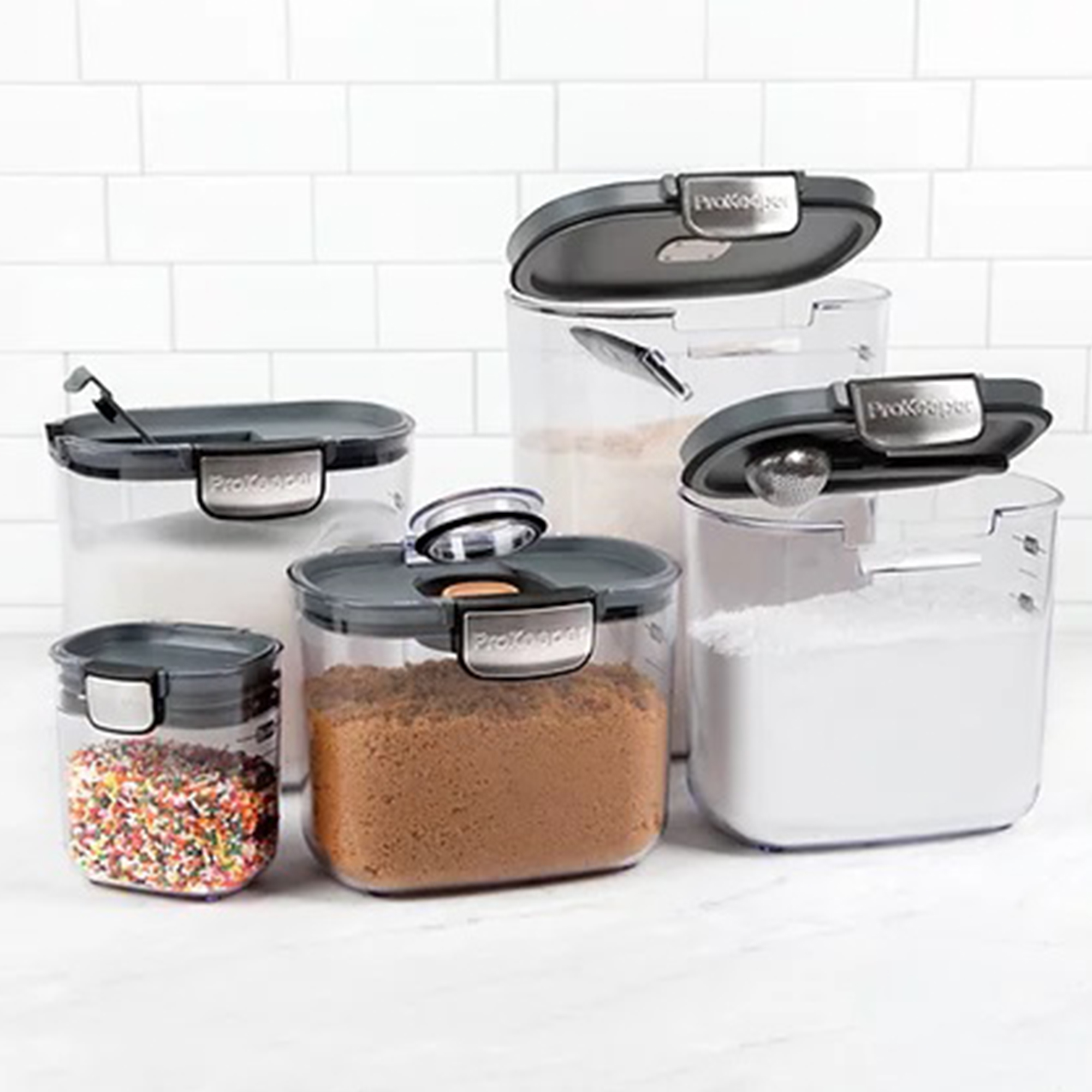 ProKeeper+ 9 Piece Clear Baker's Storage Container Set with Accessories - image 3 of 9