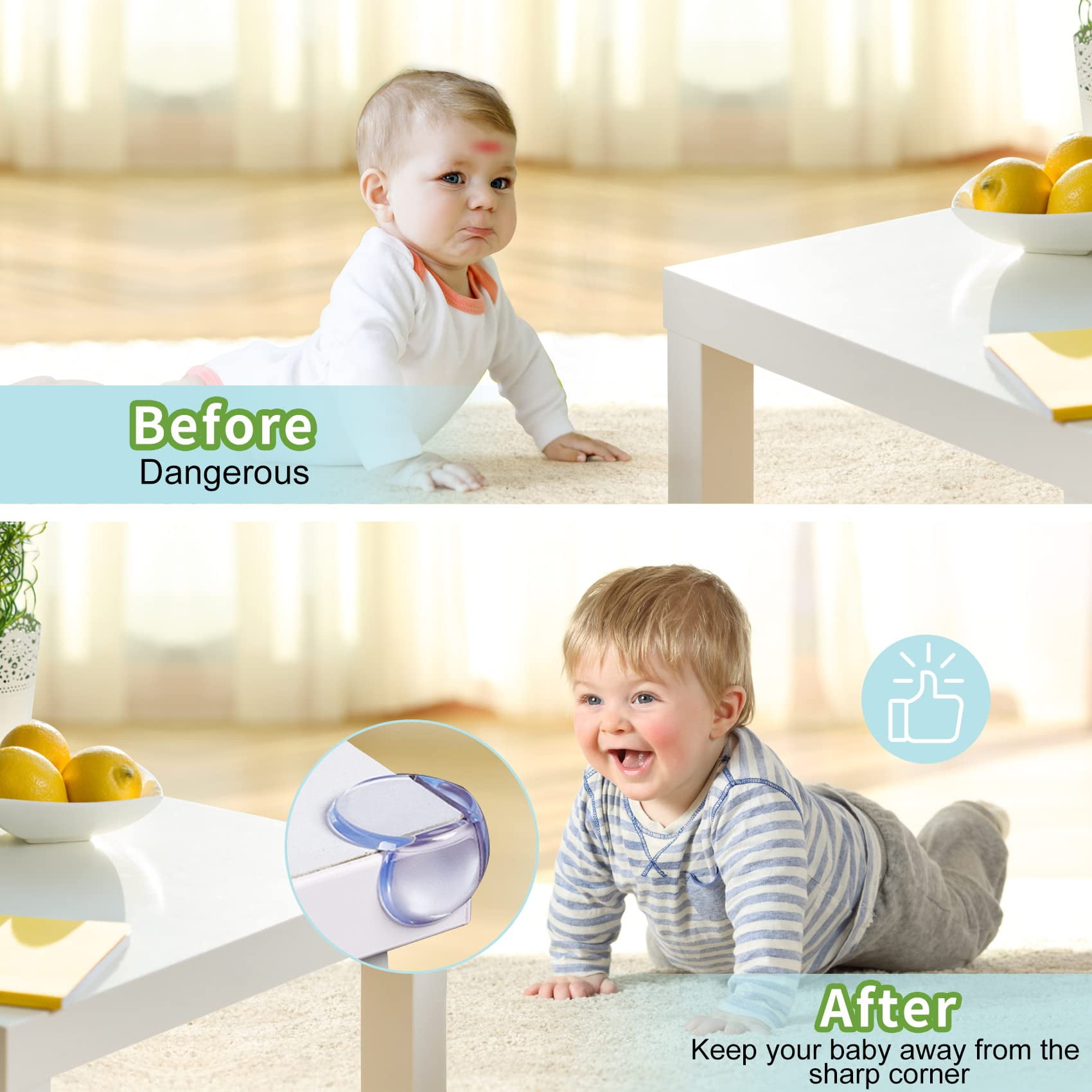 Baby Proofing Corner Protector Baby: 12 Pack Table Corner Protectors for Baby Furniture Guards| Baby Proof Corner Protectors to Cover Sharp Furniture