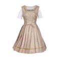 thumbnail image 7 of ZGRBOU Women's German Dirndl Dress Traditional Bavarian Floral Lace Dress Off Shoulder Pleated Skirt Oktoberfest Costumes, 7 of 7