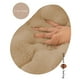 thumbnail image 4 of Cojín de asiento para uso doméstico | Almohada de pana con penacho, espuma añadida, 40x100cm, alfombra de asiento gruesa y suave, tatami interior, rosa gris café blanco, soporte extra para el salón, 4 of 7