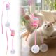 thumbnail image 1 of Juguete colgante Cat Spring Ball con campana | Bola de ventosa interactiva montada en la puerta | Sonido de arruga | Colores brillantes para gatos de interior | Juguete de ejercicio para jugar solo, 1 of 7