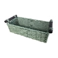 thumbnail image 3 of Cesta de almacenamiento rectangular, organizador de armario, cesto decorativo para frutas Verde, 3 of 9