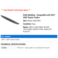 thumbnail image 2 of Grille Molding - Compatible with 2007 - 2009 Toyota Tundra 2008, 2 of 2