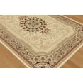thumbnail image 2 of Tayse Sensation Area Rug 4672 Ivory Medallion Border 5' 3" x 7' 3" Rectangle, 2 of 3