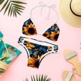 thumbnail image 6 of Starry Sky Sunflower Butterfly Detachable Sponge Adjustable Strap Bikini Set - Two-Pack for Beach and Pool Swimwear, 6 of 6