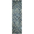 thumbnail image 5 of SAFAVIEH Dip Dye Riagan Floral Wool Area Rug, Royal Blue/Beige, 5' x 8', 5 of 10