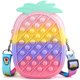 thumbnail image 1 of Bandolera, monedero, Fidget Sensory Toys, diseño de piña pop, 1 of 5