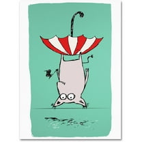 Trademark Fine Art "Upside Down Animal" Canvas Art by Carla Martell