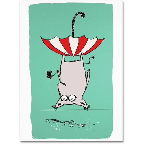 Trademark Fine Art "Upside Down Animal" Canvas Art by Carla Martell