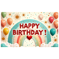 thumbnail image 5 of Rainbow Theme Happy Birthday Banner Colorful Balloons Star Decorations Birthday Celebration for Kids Party Indoor Decoration Photo Shoot, 5 of 6