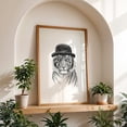 thumbnail image 5 of Welcome to the jungle - Illustration Tiger Black and White Animal Sketch Portrait Whimsical Unframed Wall Art Print 8 x 12 inches, 5 of 60