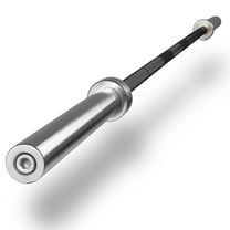 XMARK 7' Olympic Barbell, Weight Bar for 2" Olympic Weights, Chrome with Black Manganese Phosphate Shaft, 28 mm Grip