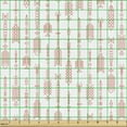 thumbnail image 2 of Boho Fabric by the Yard, Bohemian Style Repeated Abstract Pinkish Ethnic Cultural Straight Sticks Illustration, Decorative Upholstery Fabric for Sofas and Home Accents, Coral White by Ambesonne, 2 of 5