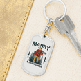 thumbnail image 6 of Marry A Huntsman Stainless Steel or 18k Gold Premium Swivel Dog Tag Keychain, 6 of 10