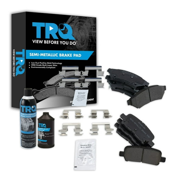 TRQ Direct Fit Brake Pads BFA20375 Fits Select 2004-2007 Pontiac Grand Prix , 2005-2008 Buick LaCrosse