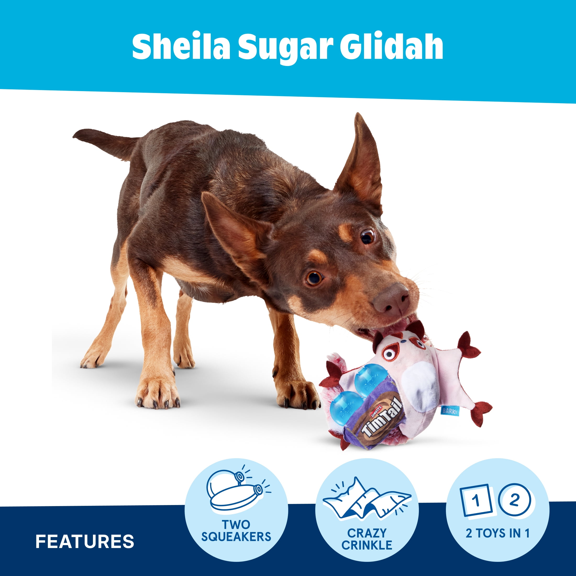 Shelia Sugar Glidah Interactive Plush Dog Toy