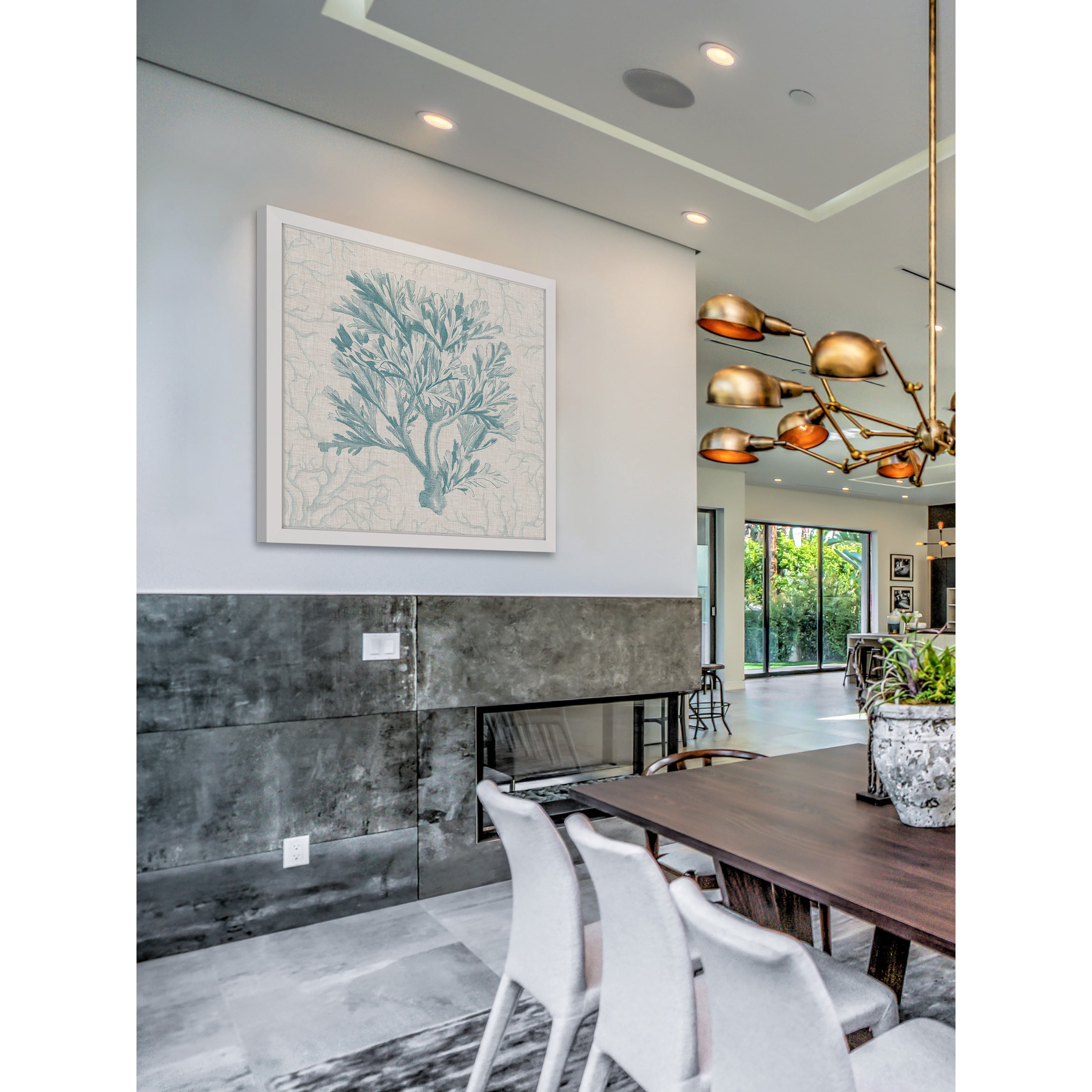 Marmont Hill "Coral Motif I" Framed Painting Print