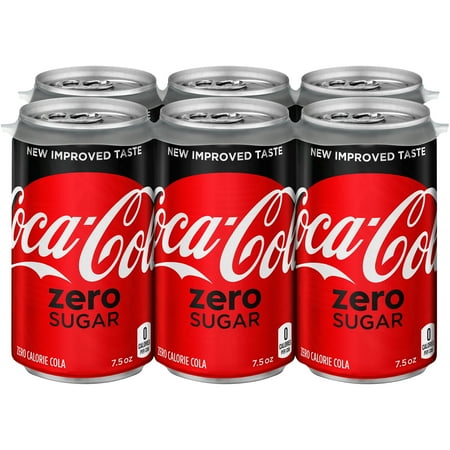 Coca-Cola Zero Mini-Cans, 4 pack 7.5 fl oz, 6 Pack
