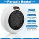 thumbnail image 5 of Fan Home Office Portable Heater Mini 900w Plug In With Remote Control, 5 of 5