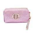 thumbnail image 1 of Bolsa organizadora de maquillaje para cosméticos de viaje de nailon portátil de moda, bolsa de aseo (rosa), 1 of 2