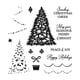 thumbnail image 1 of juego de plantillas navideñas transparentes decorativas para aumentar la atmósfera con textura clara para hacer álbumes de recortes y patrones de flores multiusos, 1 of 5