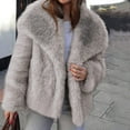 thumbnail image 6 of Ladies Warm Faux Fur Winter Coats for Women Winter Warm Faux Coat Warm Furry Faux Jacket Long Sleeve Outerwear Plus Size Coat Jackets for Womens, 6 of 9