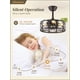 thumbnail image 2 of Ventilador de techo Fanbulous 16 pulgadas Negro Fandelier con control remoto y 6 velocidades, 2 of 7