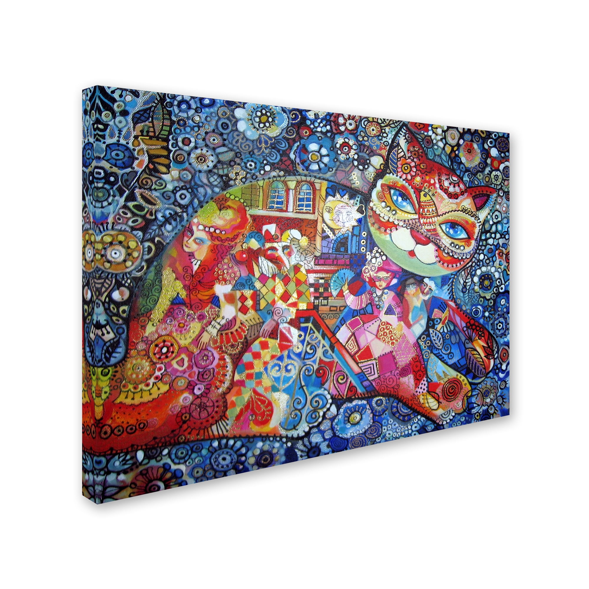 Trademark Fine Art 'Venice Cat' Canvas Art by Oxana Ziaka